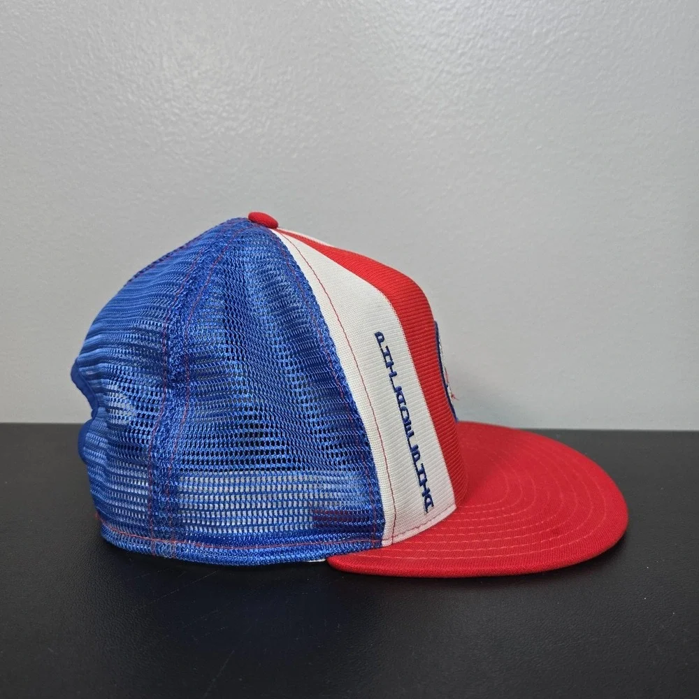 Vintage Philadelphia 76ers Hat Cap Snap Back Mens Multi Color Basketball 80s USA